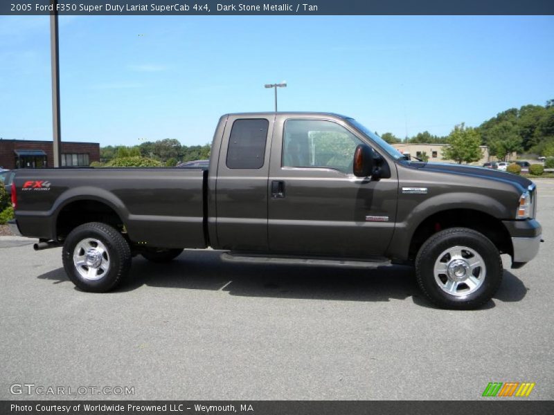 Dark Stone Metallic / Tan 2005 Ford F350 Super Duty Lariat SuperCab 4x4