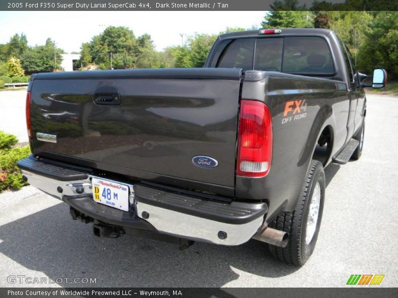 Dark Stone Metallic / Tan 2005 Ford F350 Super Duty Lariat SuperCab 4x4