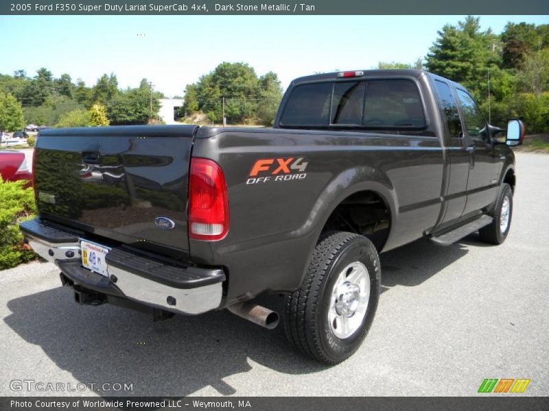 Dark Stone Metallic / Tan 2005 Ford F350 Super Duty Lariat SuperCab 4x4
