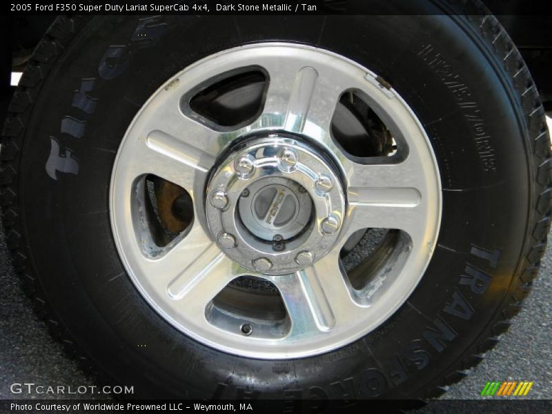 Dark Stone Metallic / Tan 2005 Ford F350 Super Duty Lariat SuperCab 4x4