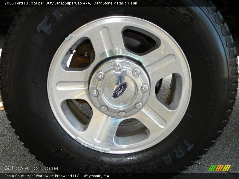 Dark Stone Metallic / Tan 2005 Ford F350 Super Duty Lariat SuperCab 4x4