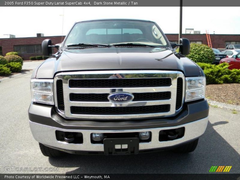 Dark Stone Metallic / Tan 2005 Ford F350 Super Duty Lariat SuperCab 4x4