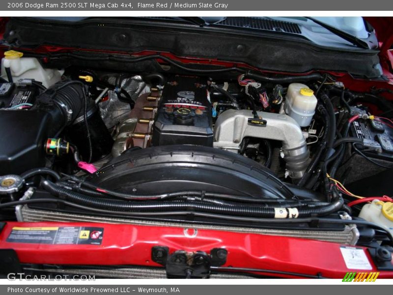 Flame Red / Medium Slate Gray 2006 Dodge Ram 2500 SLT Mega Cab 4x4