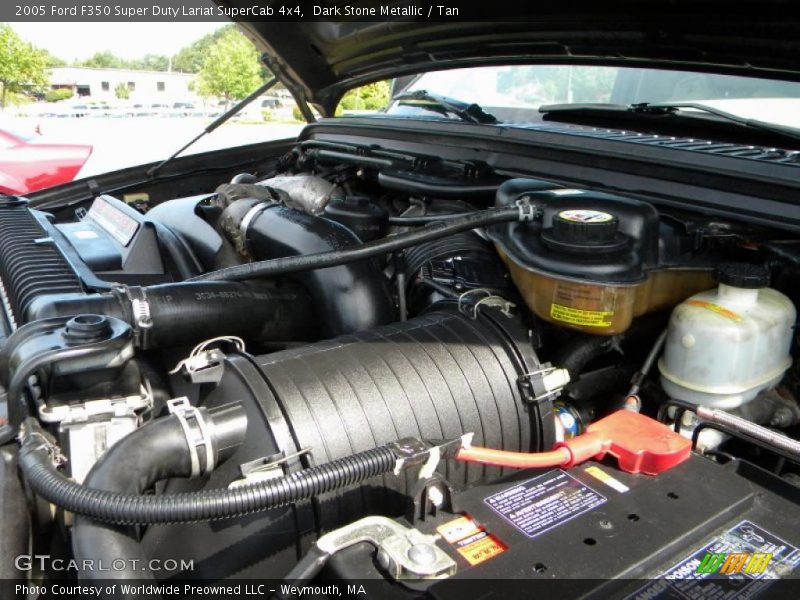 Dark Stone Metallic / Tan 2005 Ford F350 Super Duty Lariat SuperCab 4x4