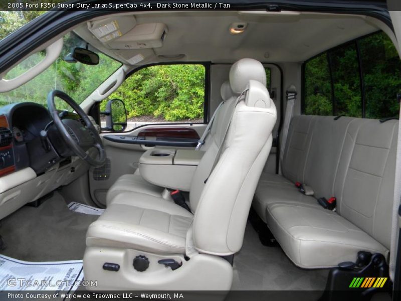  2005 F350 Super Duty Lariat SuperCab 4x4 Tan Interior