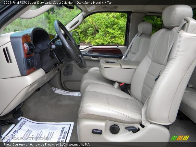  2005 F350 Super Duty Lariat SuperCab 4x4 Tan Interior