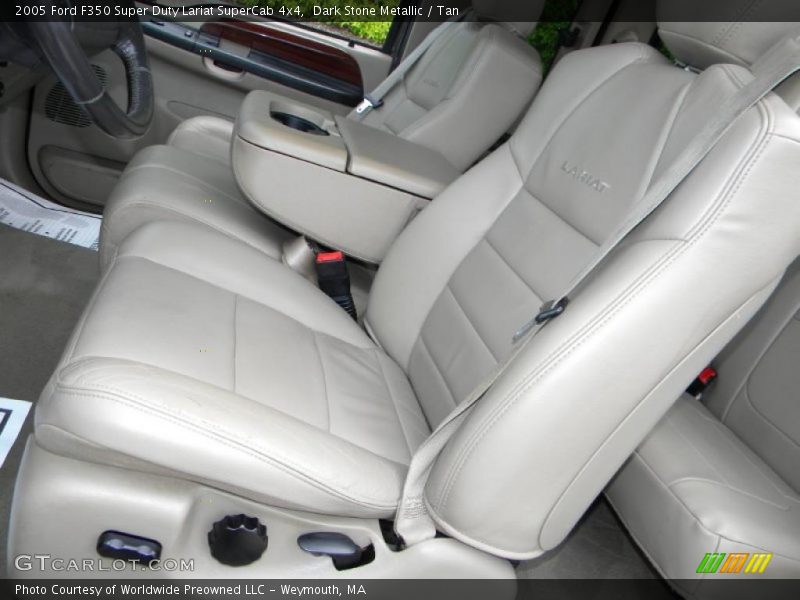 Dark Stone Metallic / Tan 2005 Ford F350 Super Duty Lariat SuperCab 4x4