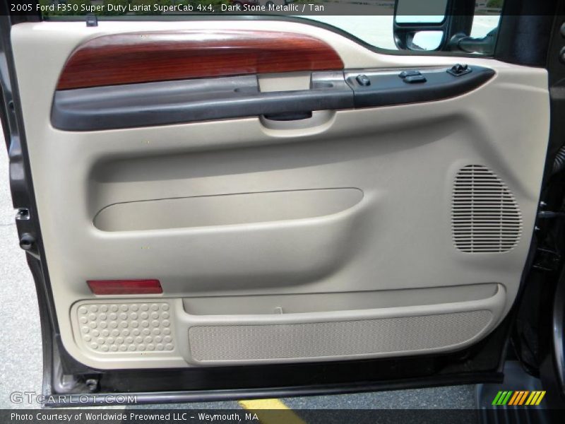 Dark Stone Metallic / Tan 2005 Ford F350 Super Duty Lariat SuperCab 4x4