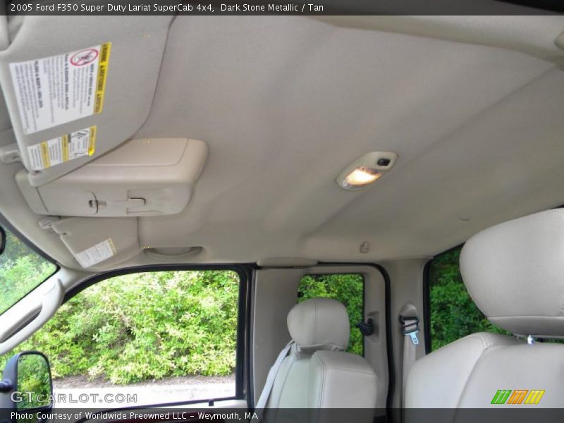 Dark Stone Metallic / Tan 2005 Ford F350 Super Duty Lariat SuperCab 4x4