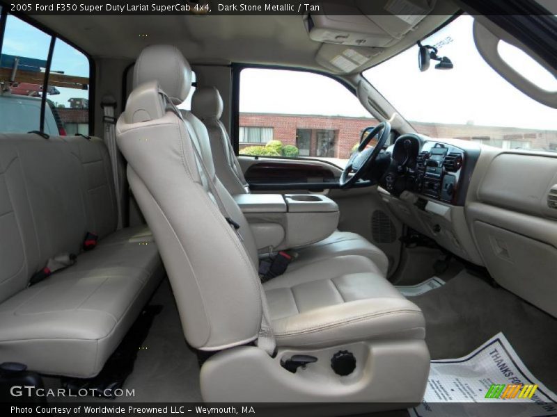 Dark Stone Metallic / Tan 2005 Ford F350 Super Duty Lariat SuperCab 4x4