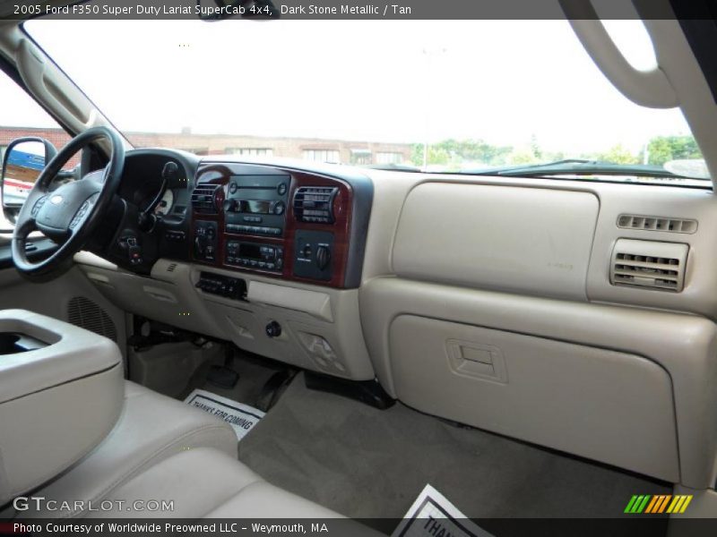 Dark Stone Metallic / Tan 2005 Ford F350 Super Duty Lariat SuperCab 4x4