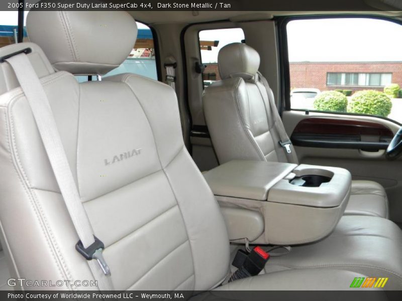 Dark Stone Metallic / Tan 2005 Ford F350 Super Duty Lariat SuperCab 4x4