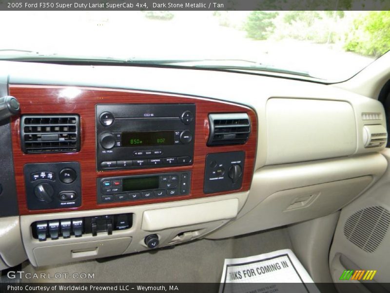 Dark Stone Metallic / Tan 2005 Ford F350 Super Duty Lariat SuperCab 4x4