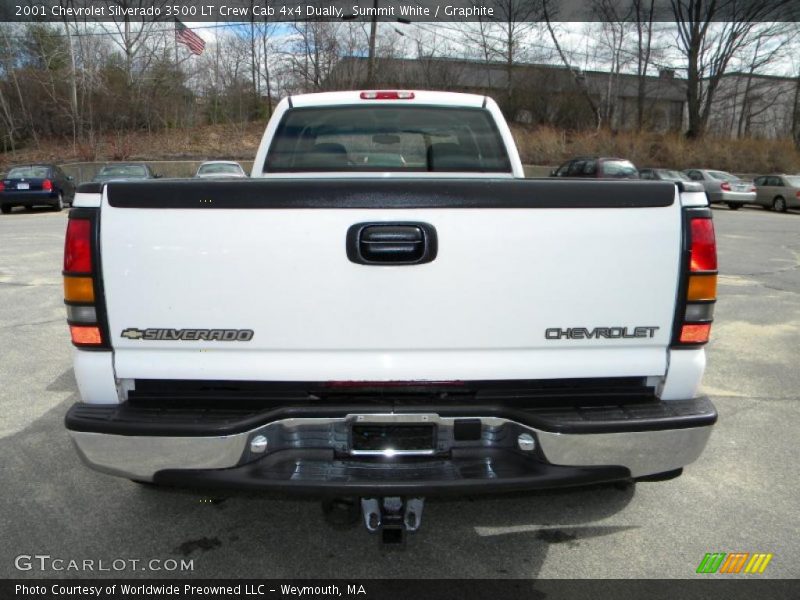 Summit White / Graphite 2001 Chevrolet Silverado 3500 LT Crew Cab 4x4 Dually