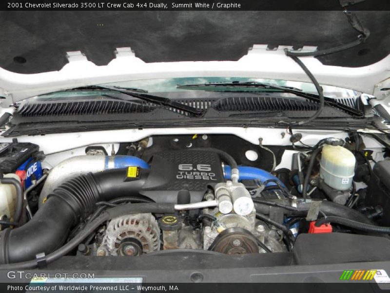  2001 Silverado 3500 LT Crew Cab 4x4 Dually Engine - 6.6 Liter OHV 32-Valve Duramax Turbo-Diesel V8