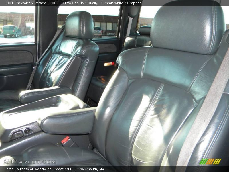 Summit White / Graphite 2001 Chevrolet Silverado 3500 LT Crew Cab 4x4 Dually