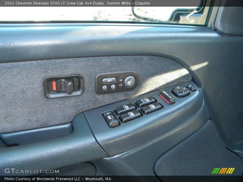 Summit White / Graphite 2001 Chevrolet Silverado 3500 LT Crew Cab 4x4 Dually