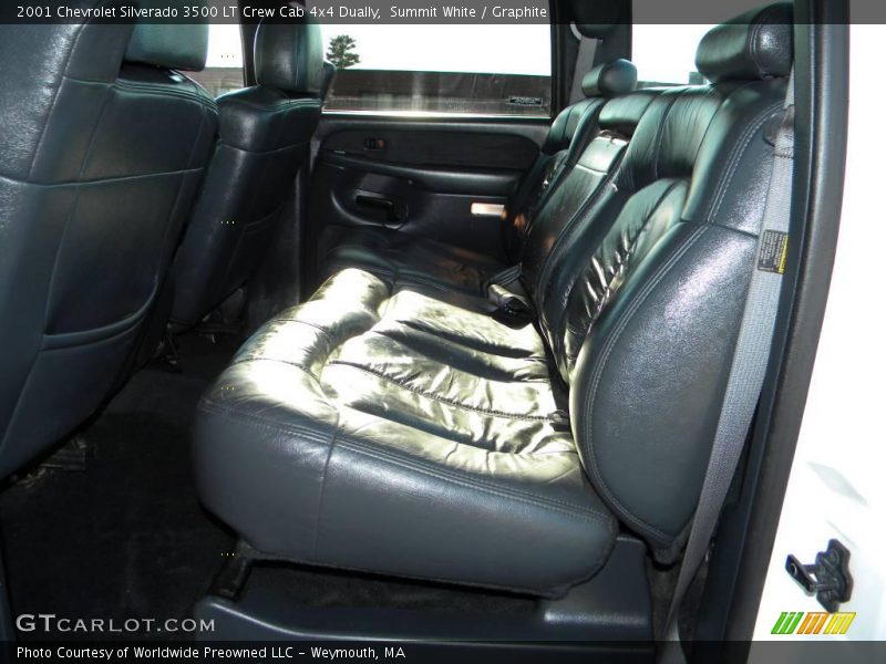 Summit White / Graphite 2001 Chevrolet Silverado 3500 LT Crew Cab 4x4 Dually