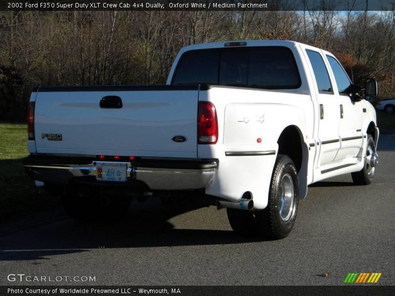 Oxford White / Medium Parchment 2002 Ford F350 Super Duty XLT Crew Cab 4x4 Dually