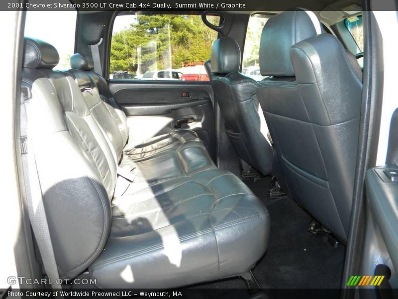 Summit White / Graphite 2001 Chevrolet Silverado 3500 LT Crew Cab 4x4 Dually