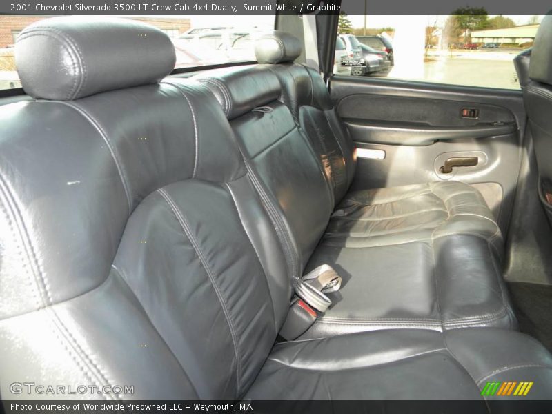 Summit White / Graphite 2001 Chevrolet Silverado 3500 LT Crew Cab 4x4 Dually