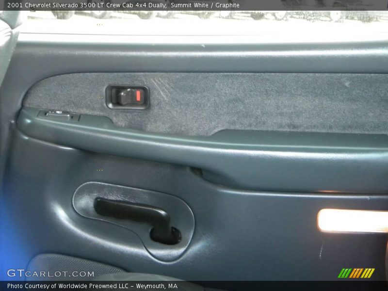 Summit White / Graphite 2001 Chevrolet Silverado 3500 LT Crew Cab 4x4 Dually