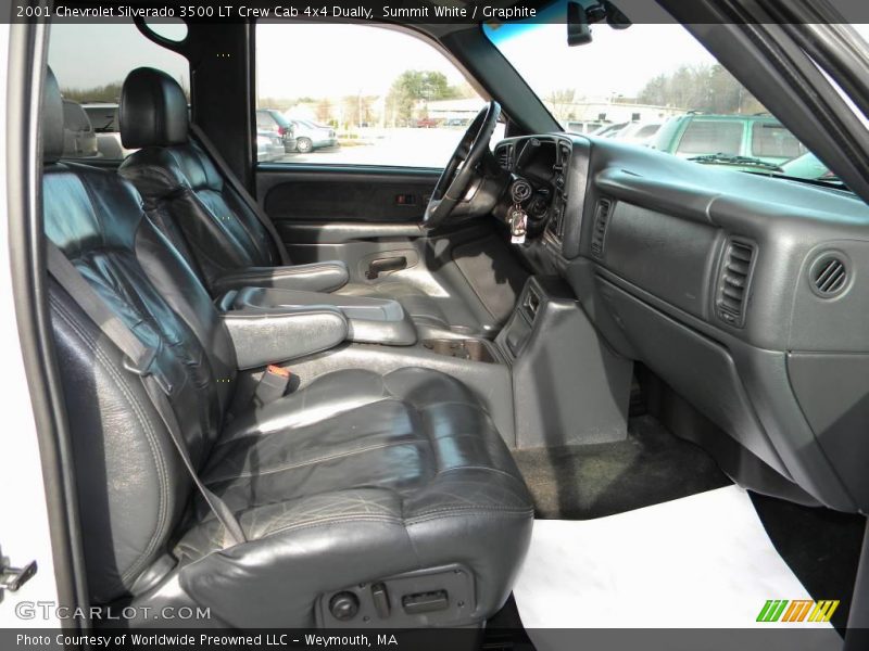 Summit White / Graphite 2001 Chevrolet Silverado 3500 LT Crew Cab 4x4 Dually