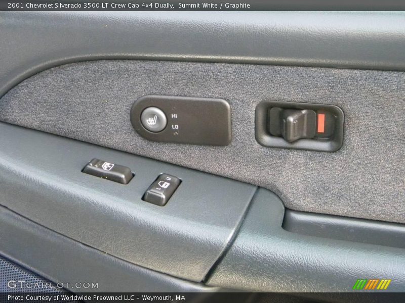 Summit White / Graphite 2001 Chevrolet Silverado 3500 LT Crew Cab 4x4 Dually