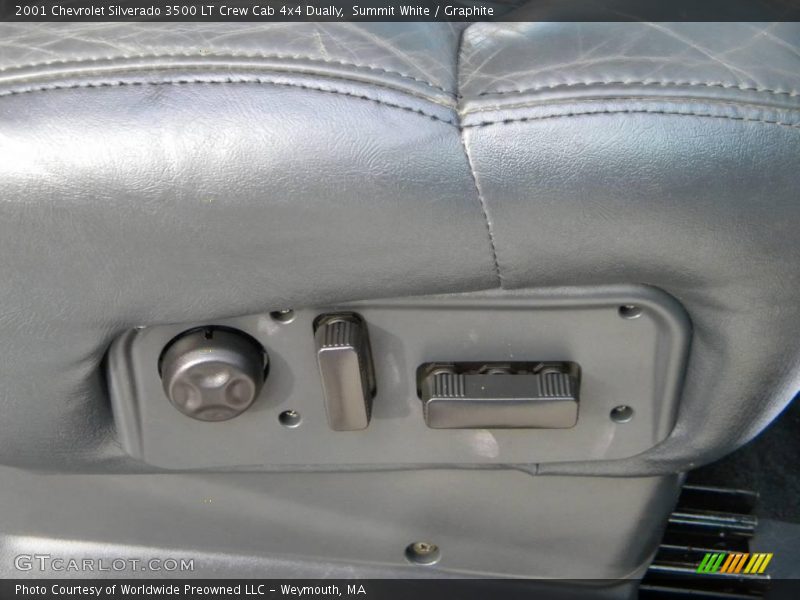Summit White / Graphite 2001 Chevrolet Silverado 3500 LT Crew Cab 4x4 Dually