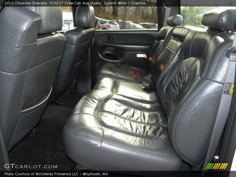 Summit White / Graphite 2001 Chevrolet Silverado 3500 LT Crew Cab 4x4 Dually