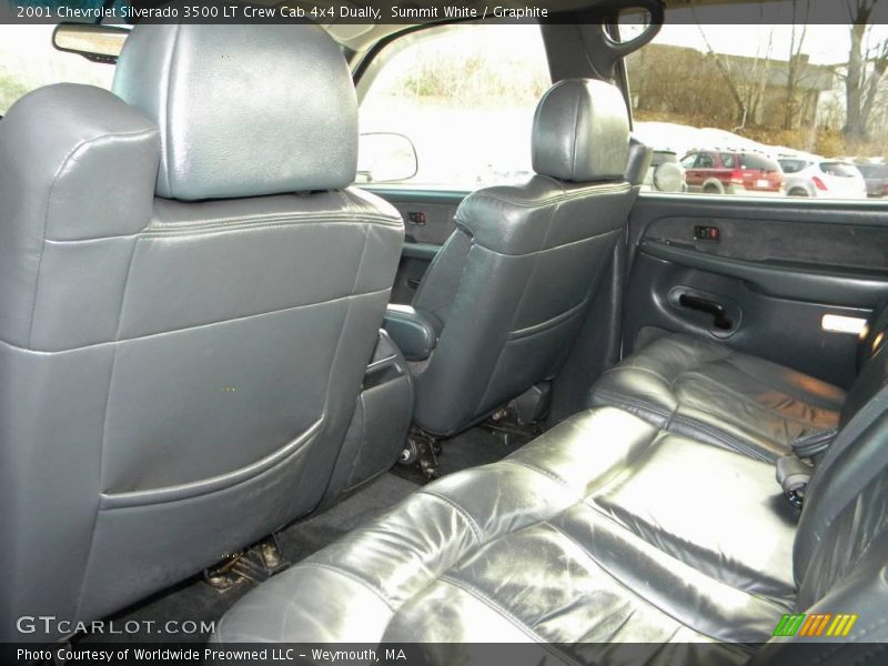 Summit White / Graphite 2001 Chevrolet Silverado 3500 LT Crew Cab 4x4 Dually