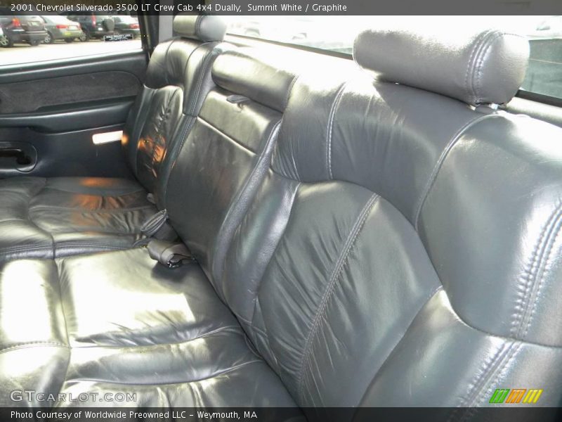 Summit White / Graphite 2001 Chevrolet Silverado 3500 LT Crew Cab 4x4 Dually