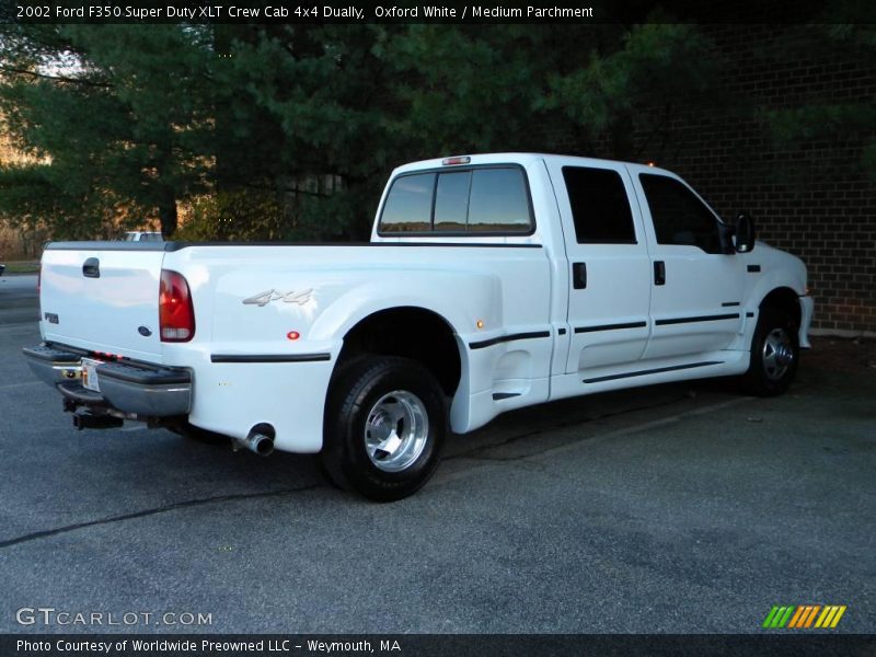 Oxford White / Medium Parchment 2002 Ford F350 Super Duty XLT Crew Cab 4x4 Dually