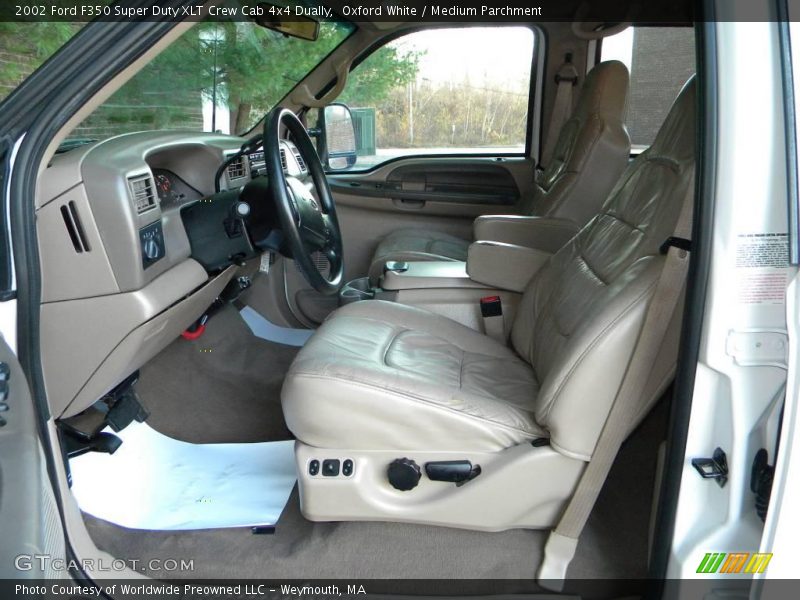  2002 F350 Super Duty XLT Crew Cab 4x4 Dually Medium Parchment Interior