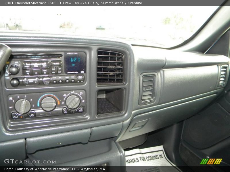 Summit White / Graphite 2001 Chevrolet Silverado 3500 LT Crew Cab 4x4 Dually