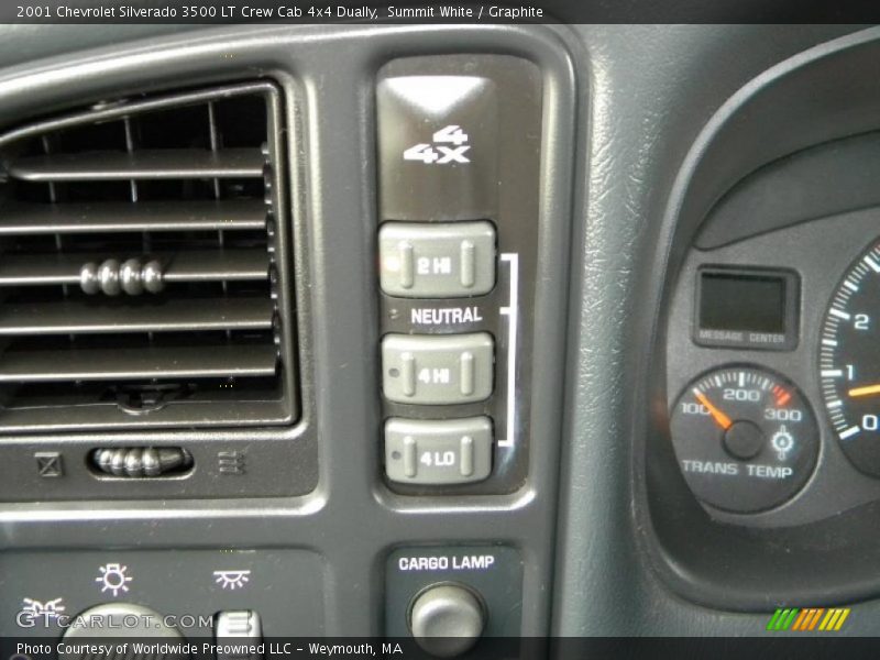 Summit White / Graphite 2001 Chevrolet Silverado 3500 LT Crew Cab 4x4 Dually