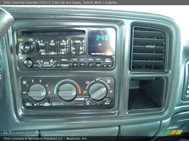 Summit White / Graphite 2001 Chevrolet Silverado 3500 LT Crew Cab 4x4 Dually