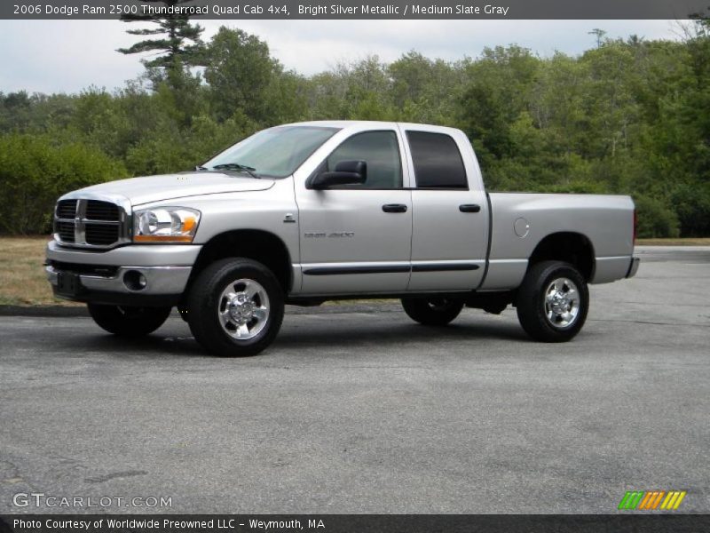 Bright Silver Metallic / Medium Slate Gray 2006 Dodge Ram 2500 Thunderroad Quad Cab 4x4