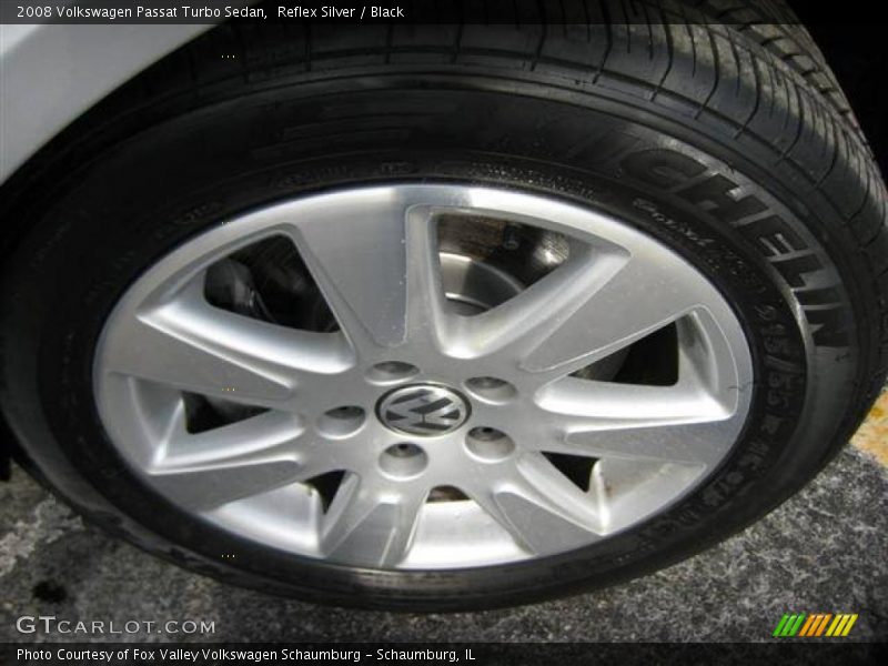 Reflex Silver / Black 2008 Volkswagen Passat Turbo Sedan