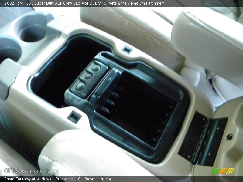 Oxford White / Medium Parchment 2002 Ford F350 Super Duty XLT Crew Cab 4x4 Dually