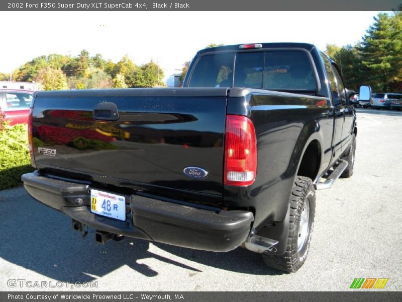 Black / Black 2002 Ford F350 Super Duty XLT SuperCab 4x4