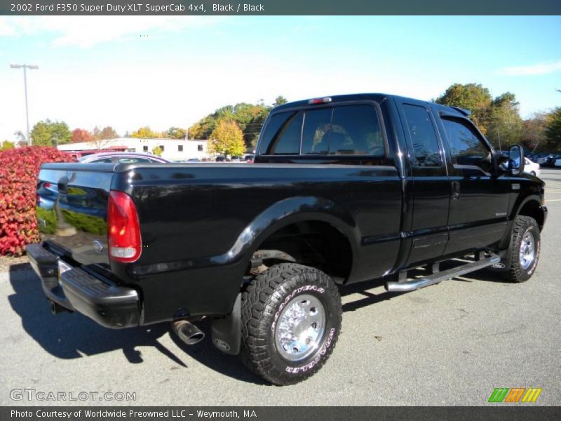 Black / Black 2002 Ford F350 Super Duty XLT SuperCab 4x4
