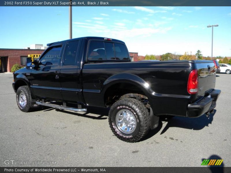 Black / Black 2002 Ford F350 Super Duty XLT SuperCab 4x4