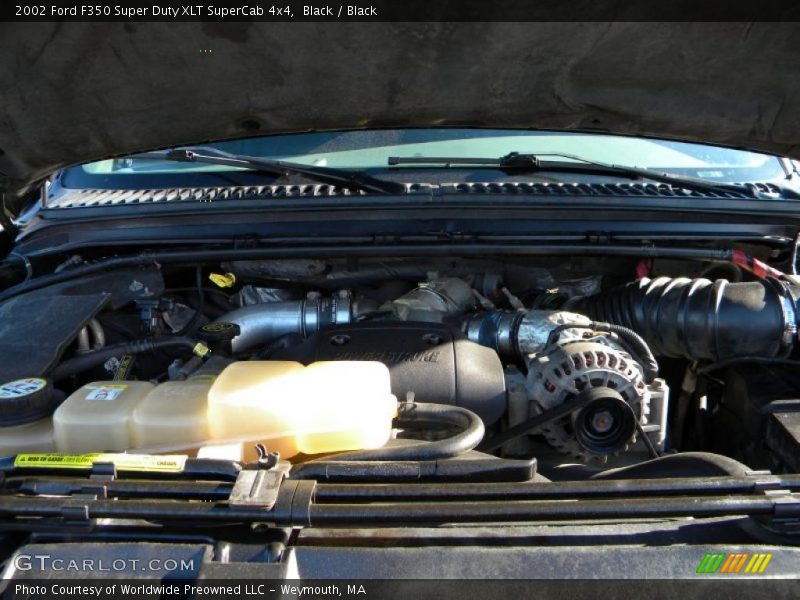 Black / Black 2002 Ford F350 Super Duty XLT SuperCab 4x4