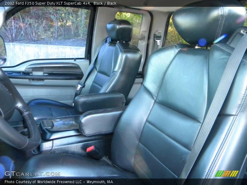  2002 F350 Super Duty XLT SuperCab 4x4 Black Interior