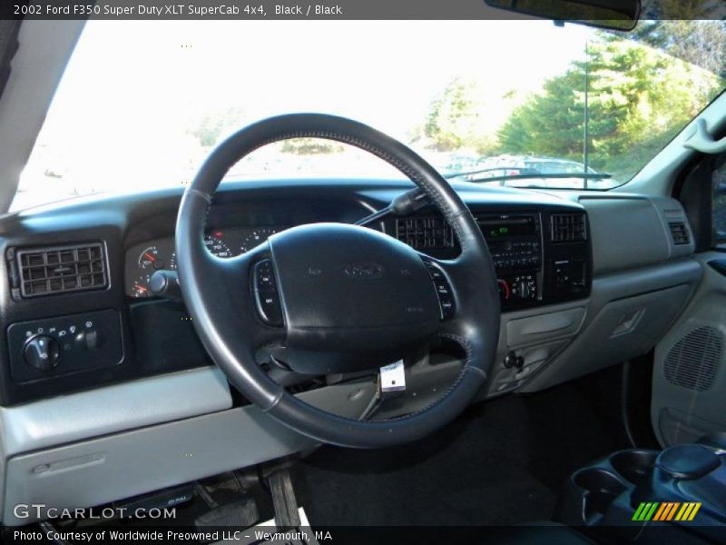 Black / Black 2002 Ford F350 Super Duty XLT SuperCab 4x4