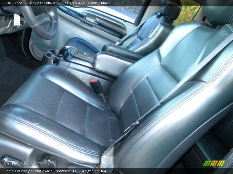 Black / Black 2002 Ford F350 Super Duty XLT SuperCab 4x4
