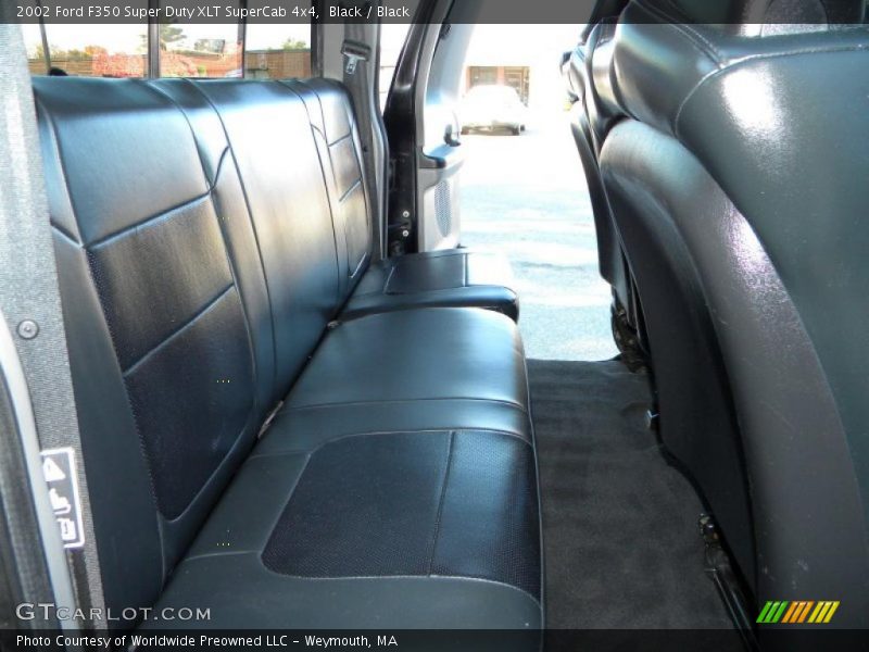 Black / Black 2002 Ford F350 Super Duty XLT SuperCab 4x4