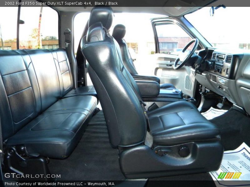  2002 F350 Super Duty XLT SuperCab 4x4 Black Interior