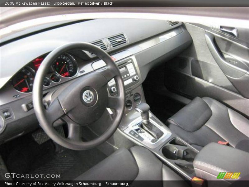 Reflex Silver / Black 2008 Volkswagen Passat Turbo Sedan